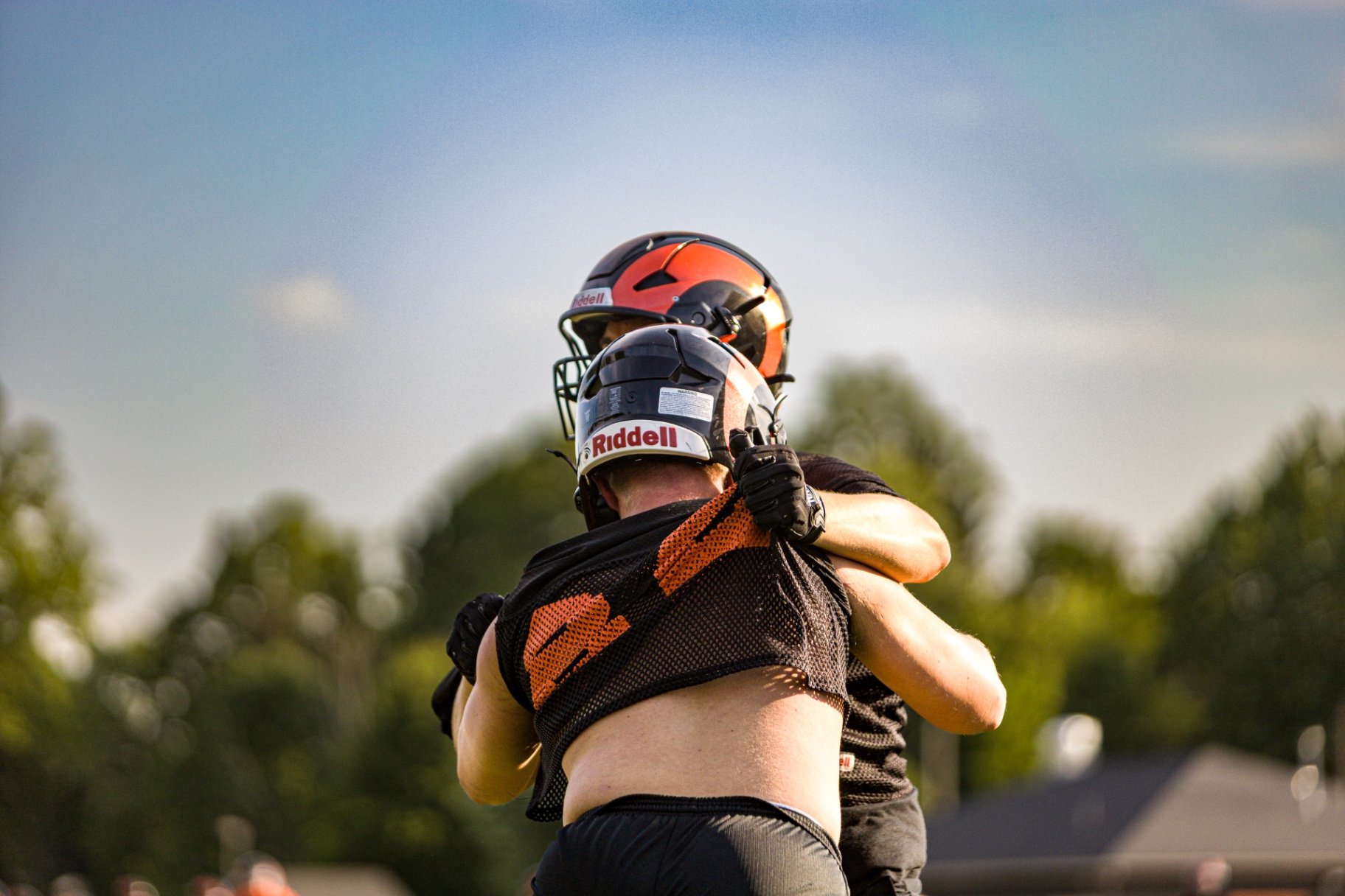 Post-play embrace