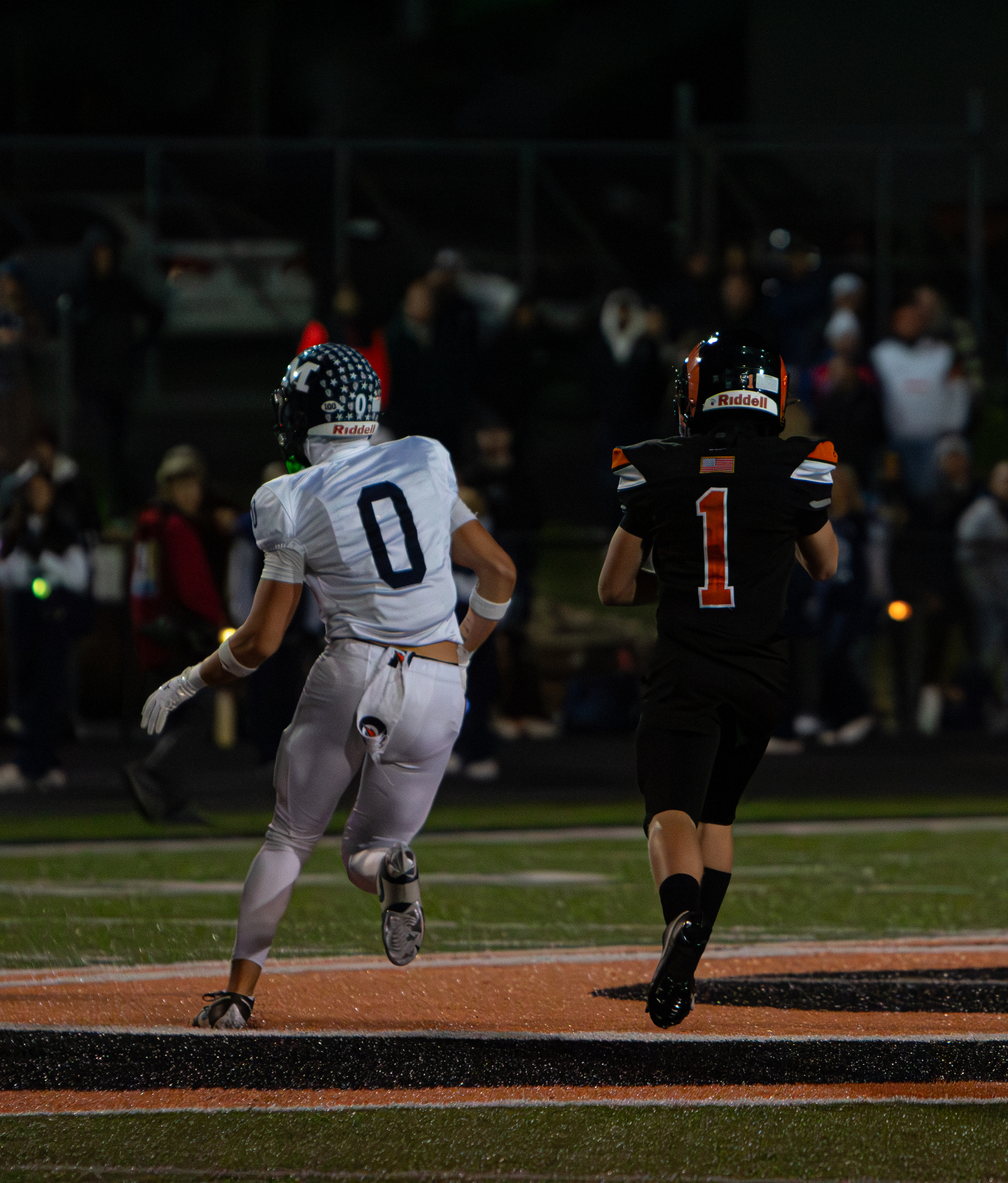 Chasing the end zone